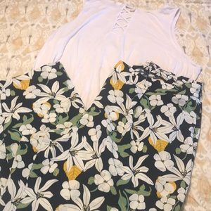 Cynthia Rowle plus size floral palazzo pants